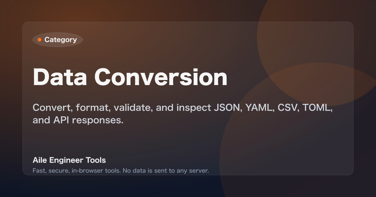 Data Conversion - Aile Engineer Tools