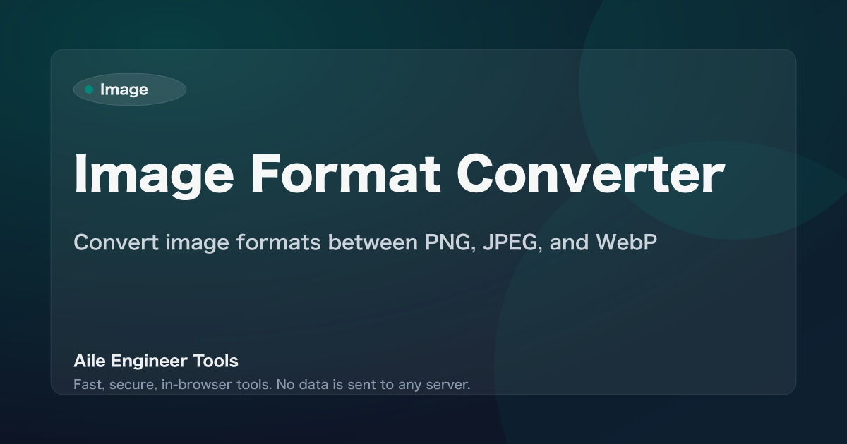 Image Format Converter - Convert image formats between PNG, JPEG, and WebP